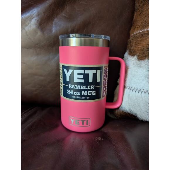 YETI 24OZ Rambler Mug Tropical Pink NEW LIMITED EDITION Free Shipping! - Picture 1 of 1